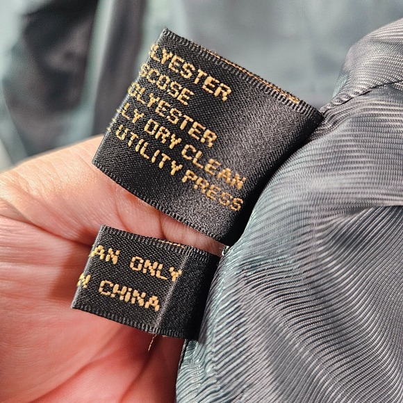 Caravelli 2 PC Suit Blazer Men 46L Pants 38x31 Superior 150's Gray Striped - Picture 9 of 16